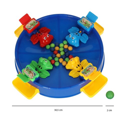 Gra zręcznościowa głodne żabki skaczące żaby 4 graczy 3+ XXL zielona