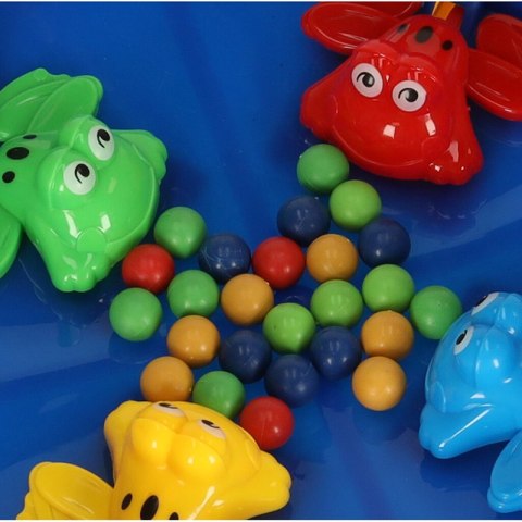 Gra zręcznościowa głodne żabki skaczące żaby 4 graczy 3+ XXL zielona