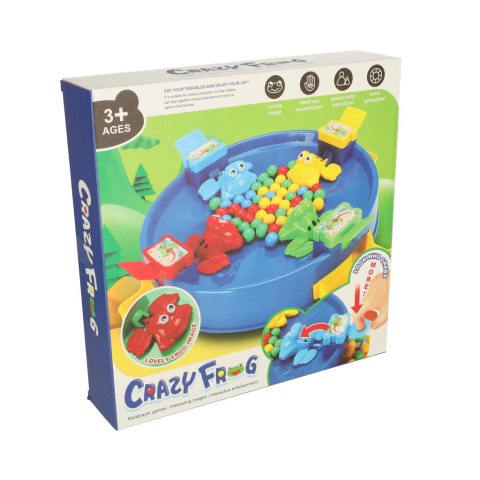 Gra zręcznościowa głodne żabki skaczące żaby 4 graczy 3+ XXL zielona