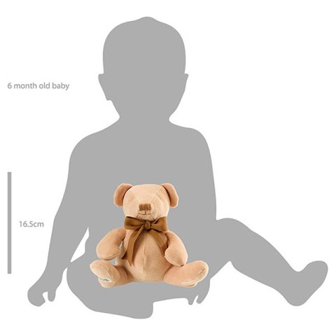 Maud N Lil Przytulanka pocieszyciel z organicznej BIO bawełny GOTS Cubby the Teddy Soft