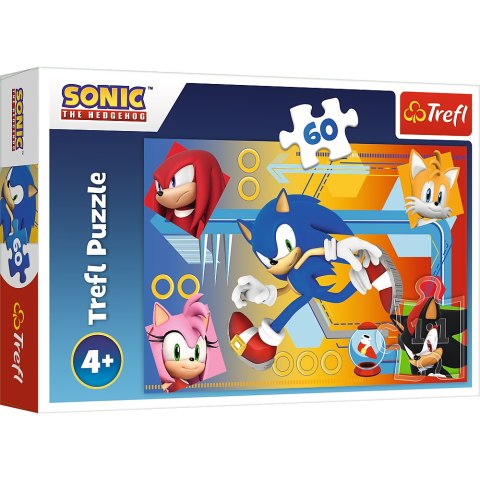 TREFL 17387 Puzzle 60 Sonic w akcji