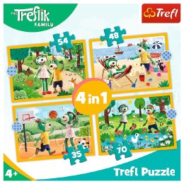 TREFL 34623 Puzzle 4w1 Trefliki na wakacjach*