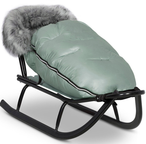 Colibro Śpiworek + Mufki do wózka dziecięcego i sanek - Agava