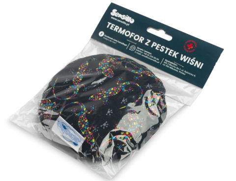 Sensillo Termofor z pestkami wiśni 15cm do schładzania lub rozgrzewania bolących miejsc - Jaszczurka