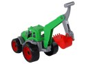 Traktor Koparka Zielony Łyżka Kolorowy 3435