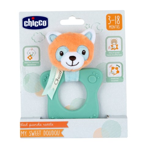 CHICCO 00011465000000 Grzechotka Panda czerwona
