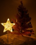 Dekoracja świąteczna stojąca gwiazda 39cm 10LED ciepły żółty zasilanie bateryjne