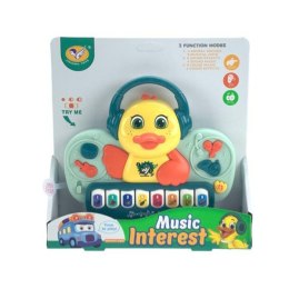 Zabawka muzyczna pianinko kaczka na baterie