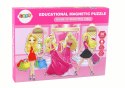 Zestaw Edukacyjnych Puzzli Magnetycznych Z Motywem Barbie