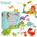 BOPPI, 10 w 1 progresywne pierwsze puzzle Dinozaury 30 elem