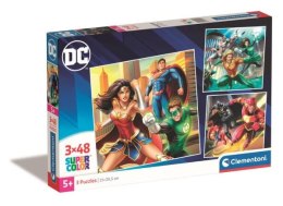 Clementoni Puzzle 3x48el SuperColor square DC COMICS Justice League 25296