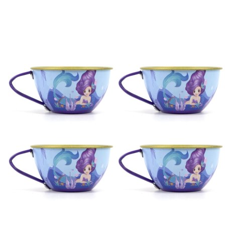 Zestaw do herbaty metalowy w kuferku 20 el.