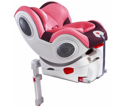 CHAMPION 0-18kg Caretero fotelik z bazą IsoFix Pink