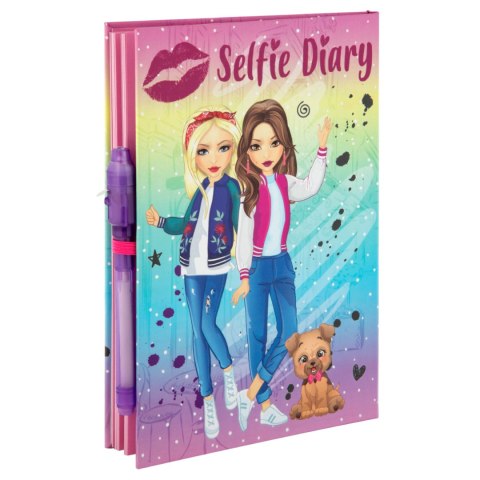 Dziennik selfie 21x15 cm z magicznym długopisem