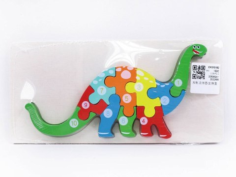 PUZZLE DREWNIANE - DINO