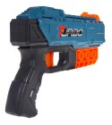 Pistolet TURBO dla dzieci 8+ Niebieski + 6 bezpiecznych Pocisków + Mechanizm ręczny