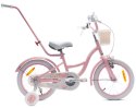 Rowerek dla dziewczynki 16 cali Flower bike - różowy