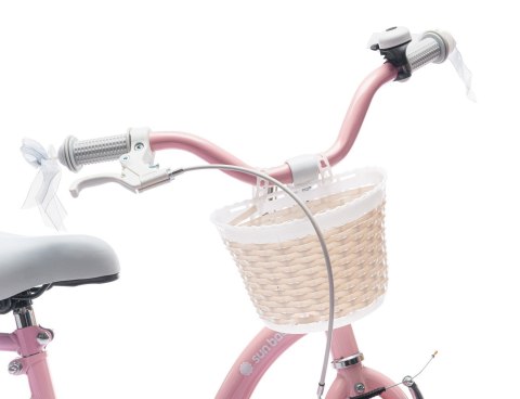 Rowerek dla dziewczynki 16 cali Flower bike - różowy