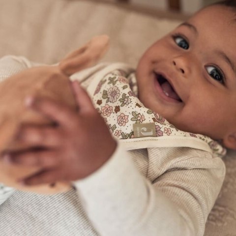 Jollein 2 śliniaki apaszki bandany Kwiatuszki RETRO FLOWERS