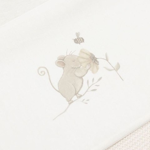 Jollein prześcieradło z zakładką do łóżeczka 100x75 cm DREAMY MOUSE
