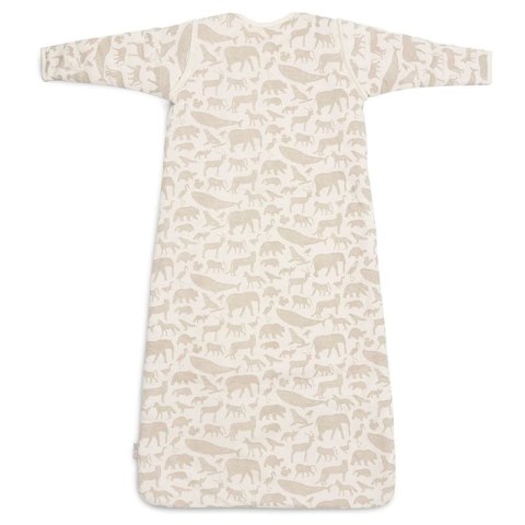 Jollein śpiworek niemowlęcy do spania całoroczny z odpinanymi rękawami ANIMALS NOUGAT 70 cm