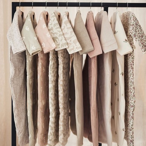 Jollein śpiworek niemowlęcy do spania całoroczny z odpinanymi rękawami ANIMALS NOUGAT 70 cm