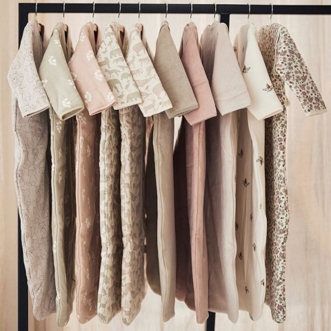 Jollein śpiworek niemowlęcy do spania całoroczny z odpinanymi rękawami TWIG WILD ROSE 70 cm