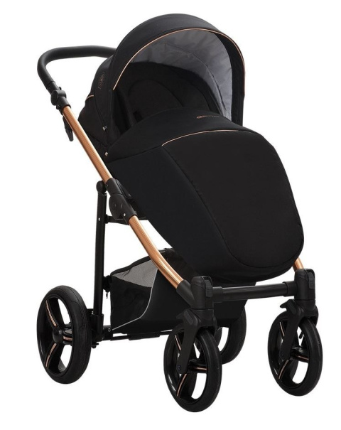 NICO ESTILO Bebetto wózek spacerowy niepompowe koła Flexy Wheels - Estilo 04/MIE Granatowy Miedziany