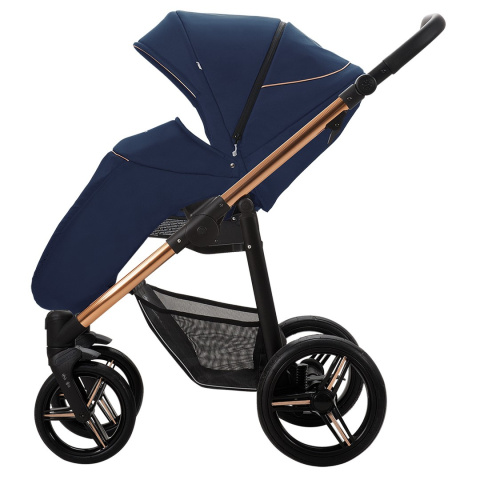 NICO ESTILO Bebetto wózek spacerowy niepompowe koła Flexy Wheels - Estilo 04/MIE Granatowy Miedziany