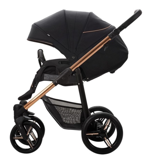 NICO ESTILO Bebetto wózek spacerowy niepompowe koła Flexy Wheels - Estilo 10/MIE Granatowy Miedziany