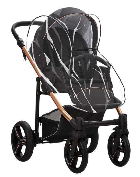 NICO ESTILO Bebetto wózek spacerowy niepompowe koła Flexy Wheels - Estilo 10/MIE Granatowy Miedziany