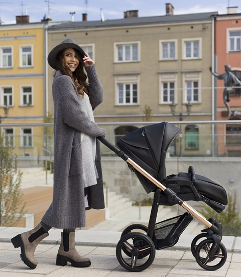 NICO ESTILO PRO Bebetto wózek spacerowy koła Flexy Wheels - Estilo Pro 05 Miedziany
