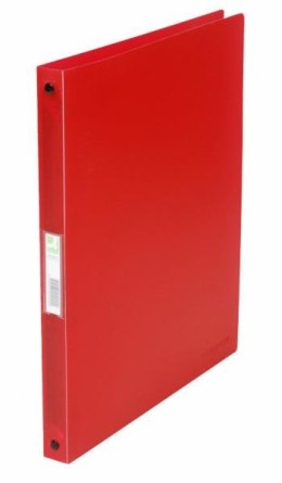 Segregator ringowy Q-CONNECT, PP, A4/4R/16mm, transparentny czerwony