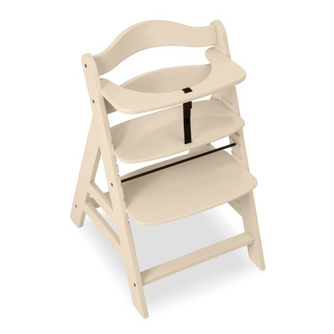ALPHA+ Hauck krzesełko do karmienia drewniane - Vanilia