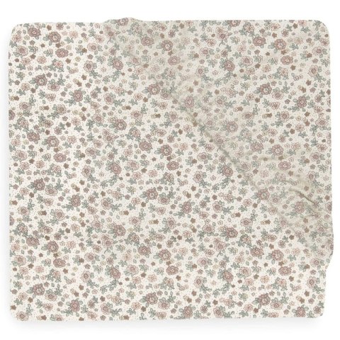 Jollein prześcieradło do łóżeczka 120x60 cm RETRO FLOWERS