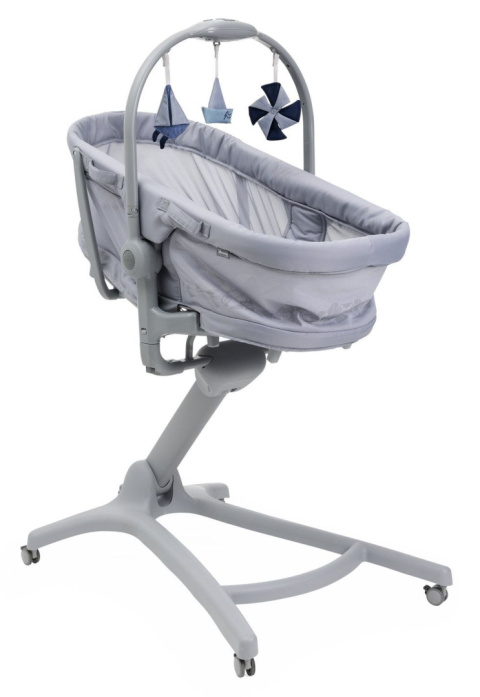 BABY HUG PRO 5w1 EARL GREY leżaczek kołyska łóżeczko krzesełko do karmienia Chicco