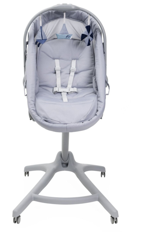 BABY HUG PRO 5w1 EARL GREY leżaczek kołyska łóżeczko krzesełko do karmienia Chicco