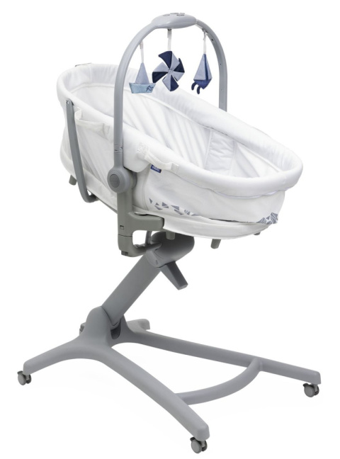BABY HUG PRO 5w1 WHITE CREAM leżaczek kołyska łóżeczko krzesełko do karmienia Chicco