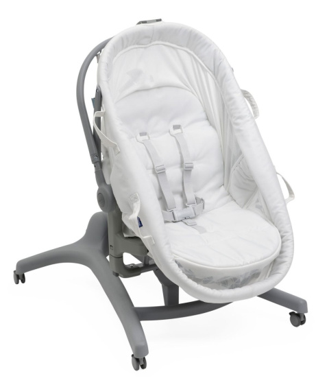 BABY HUG PRO 5w1 WHITE CREAM leżaczek kołyska łóżeczko krzesełko do karmienia Chicco