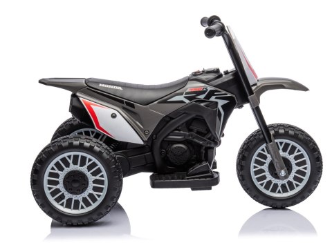 Jeździk na akumulator MOTOCYKL ELEKTRO HONDA CRF450 trojkołowy elektryczny szary