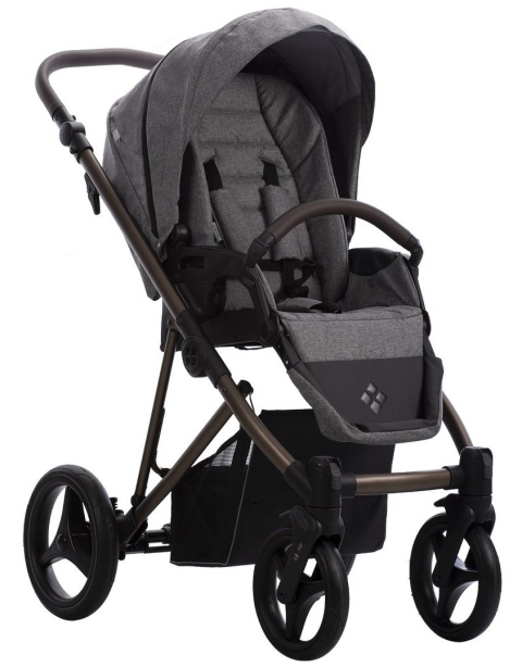 FLAVIO CHOCO 2w1 Bebetto lekki wózek wielofunkcyjny do 22 kg głęboko-spacerowy 11,7 kg - 11/BRM