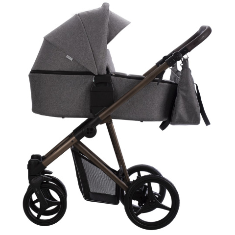 FLAVIO CHOCO 2w1 Bebetto lekki wózek wielofunkcyjny do 22 kg głęboko-spacerowy 11,7 kg - 11/BRM