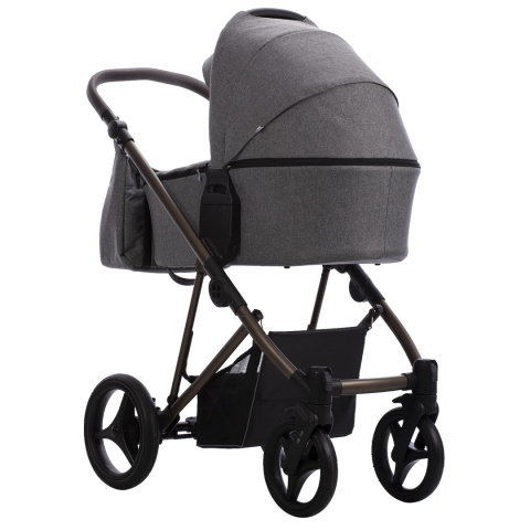 FLAVIO CHOCO 2w1 Bebetto lekki wózek wielofunkcyjny do 22 kg głęboko-spacerowy 11,7 kg - 11/BRM