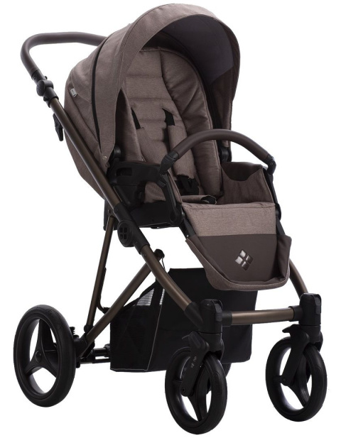 FLAVIO CHOCO 2w1 Bebetto lekki wózek wielofunkcyjny do 22 kg głęboko-spacerowy 11,7 kg - 18/BRM