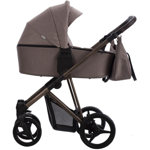 FLAVIO CHOCO 2w1 Bebetto lekki wózek wielofunkcyjny do 22 kg głęboko-spacerowy 11,7 kg - 18/BRM