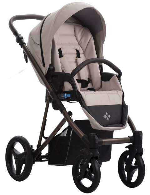 FLAVIO CHOCO PRO 2w1 Bebetto lekki wózek wielofunkcyjny do 22 kg głęboko-spacerowy 11,7 kg - PRO.02/BRM