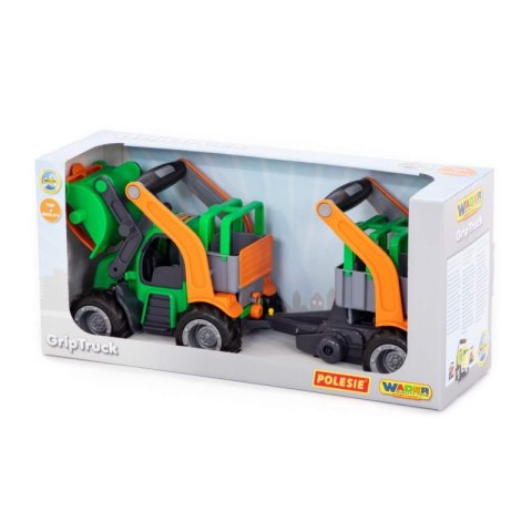 TRAKTOR z przyczepą i łyżką Gumowe Koła