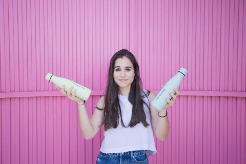 Cool Bottles Butelka termiczna 350 ml Triple cool Pastel Sky