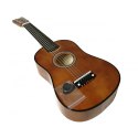 GITARA DREWNIANA AKUSTYCZNA 6 STRUNOWA DLA DZIECI COFFEE 60 CM