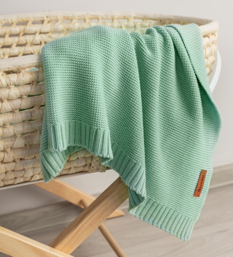 Kocyk Sensillo bambusowo-bawełniany 100 x 80 - SZAŁWIA